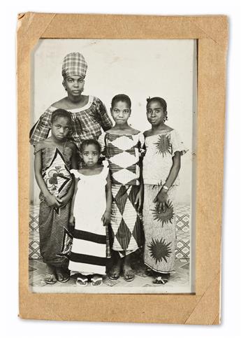 MALICK SIDIBÉ (1935-2016) Two framed photographs, one of a mother with her children and the second with two girls.